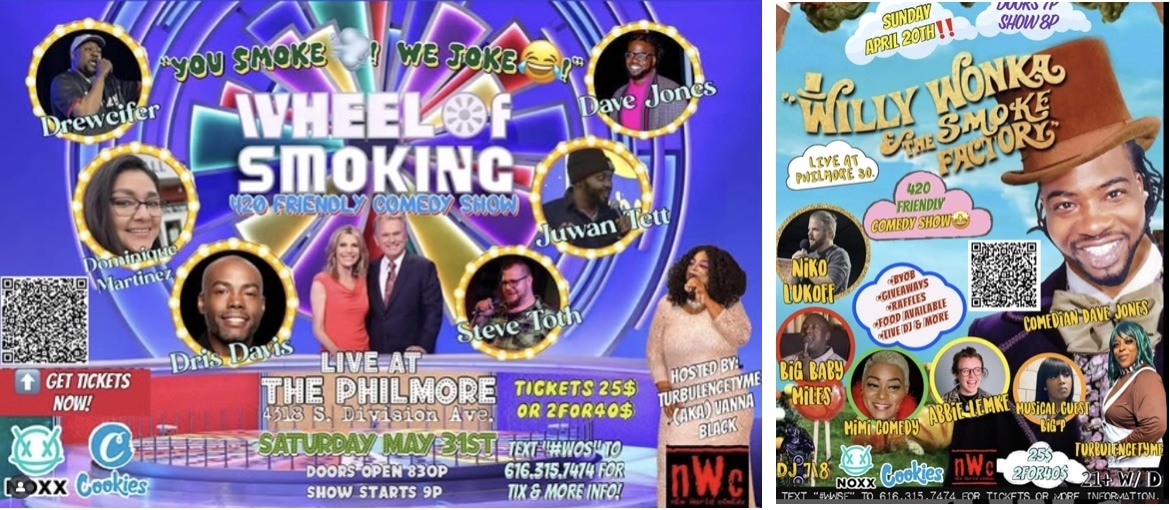 wheel of smoking / willy wonka and the smoke factory 